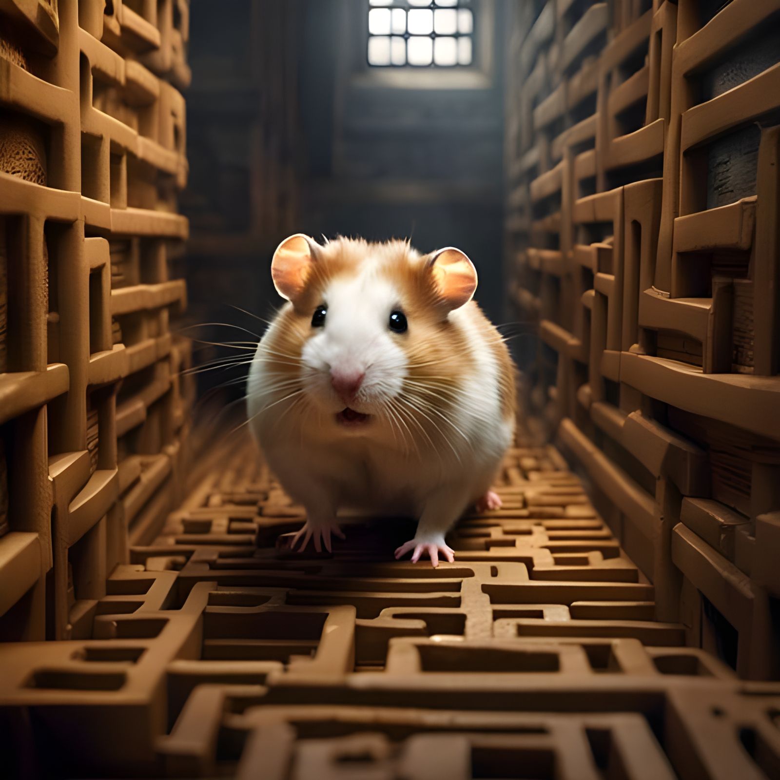 Please sir, can you show me the exit? 🐹