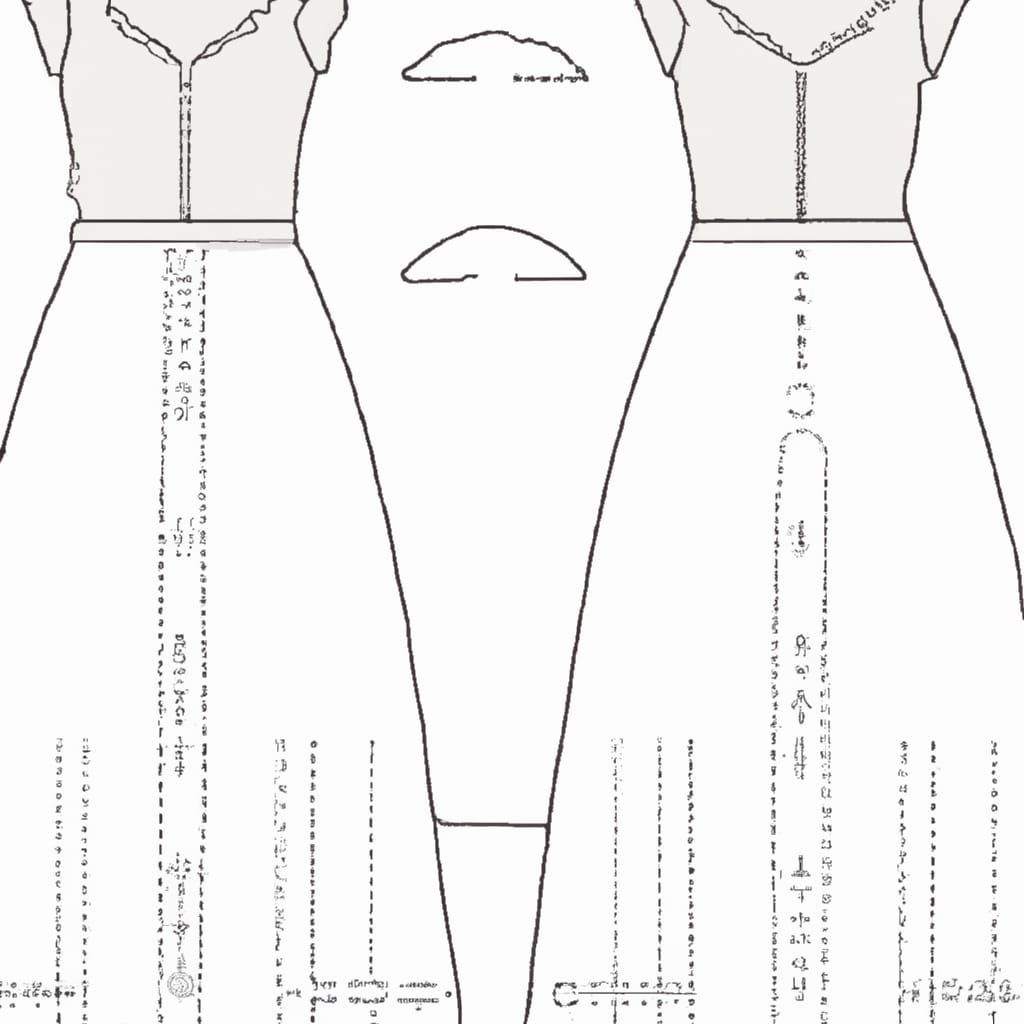 Sewing Pattern: Elegant Floor-Length Dress Design