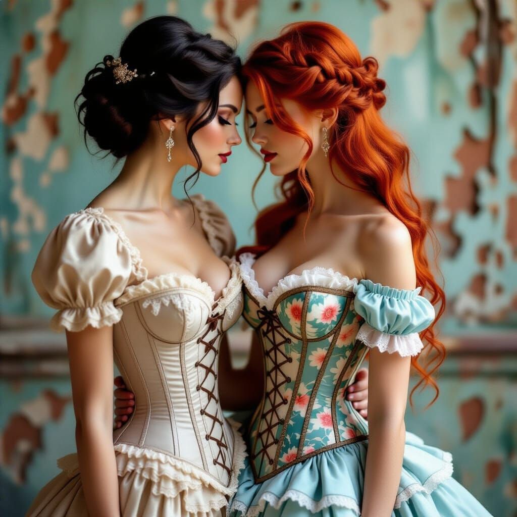 Women in Corsets: Whimsical, Romantic Portrait