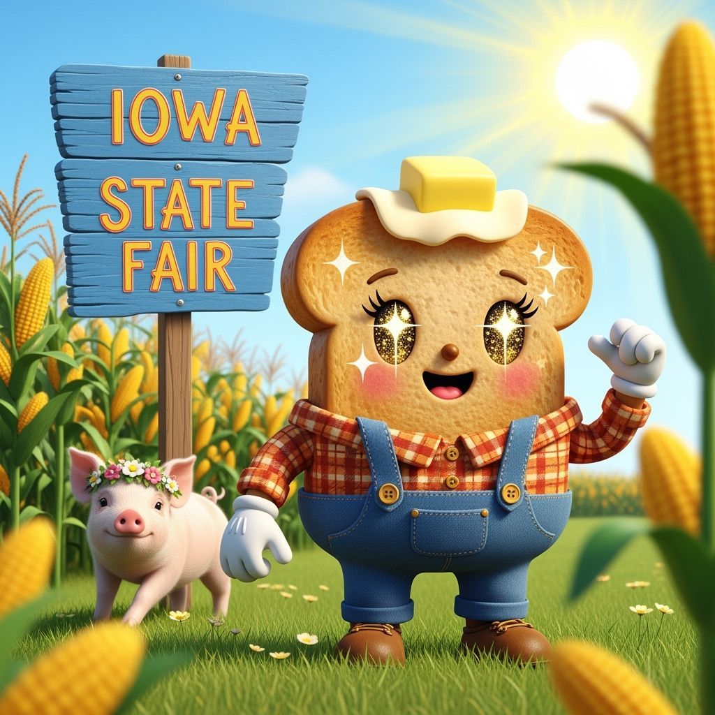 Charming Rye Toast Character at Iowa State Fair