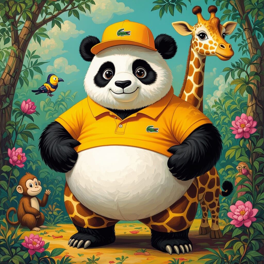 Fantastical Hybrid Creature in Whimsical Style