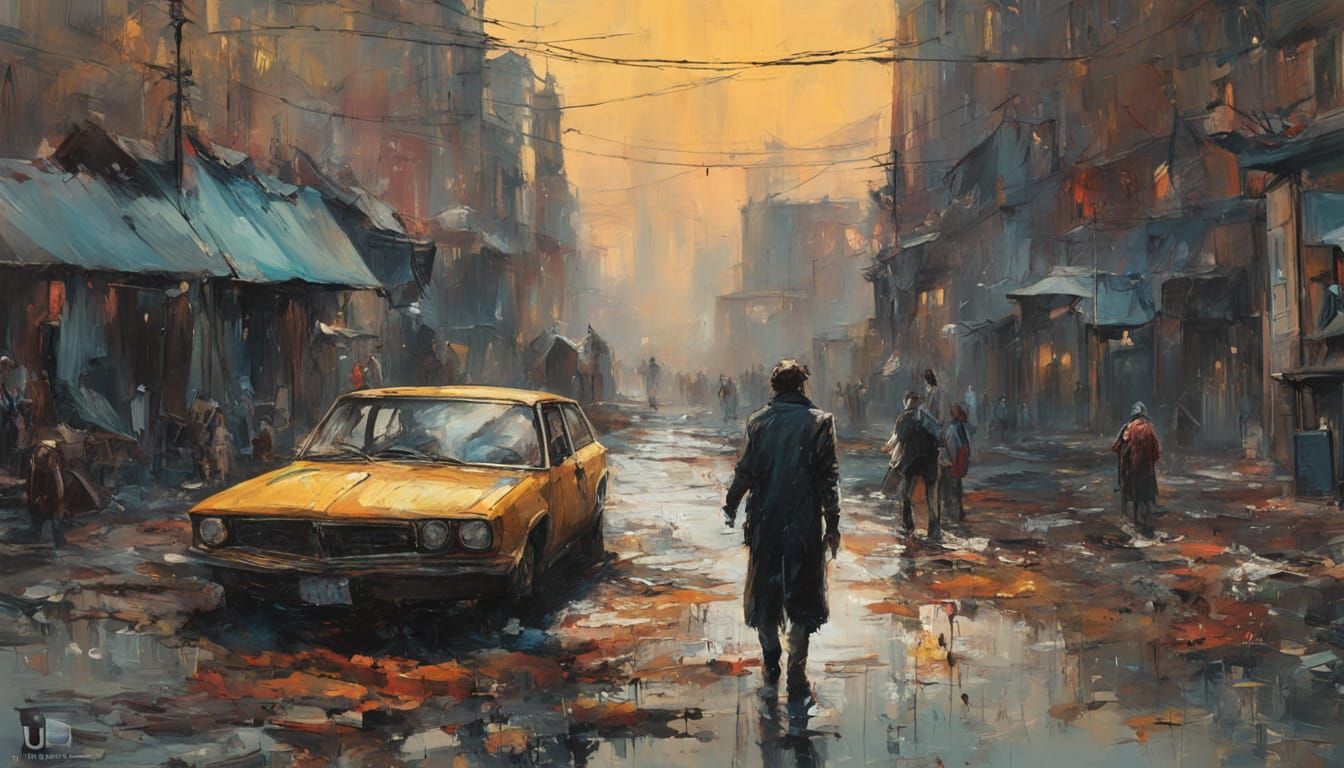 Harmonious Figures in Expressive Speedpaint Style