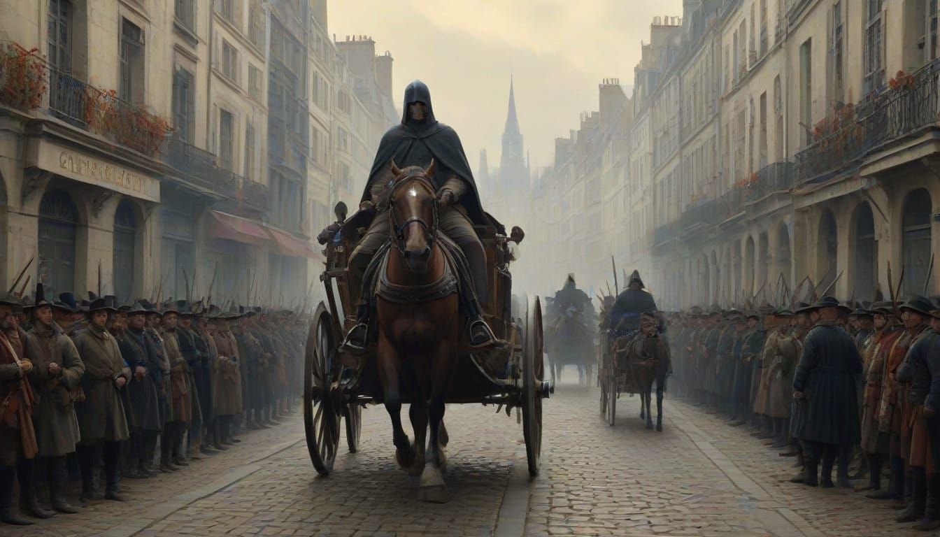 A Carriage Races Through Paris Streets Under Reign of Terror