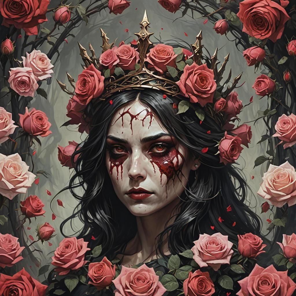Sinister Crown of Roses: Gothic Art