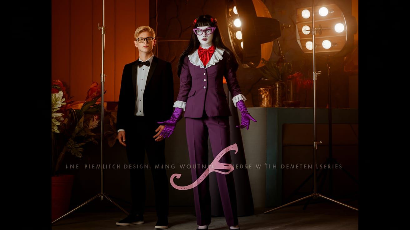 Elegant Nyarlathotep Inspired Character in Studio Portrait