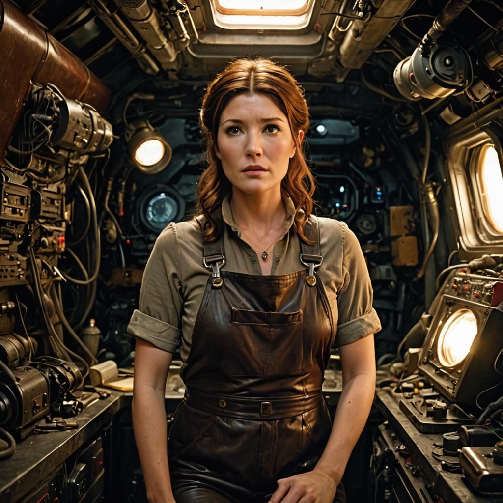 Kaylee Frye Repairs Starship Engine: Digital Matte Painting