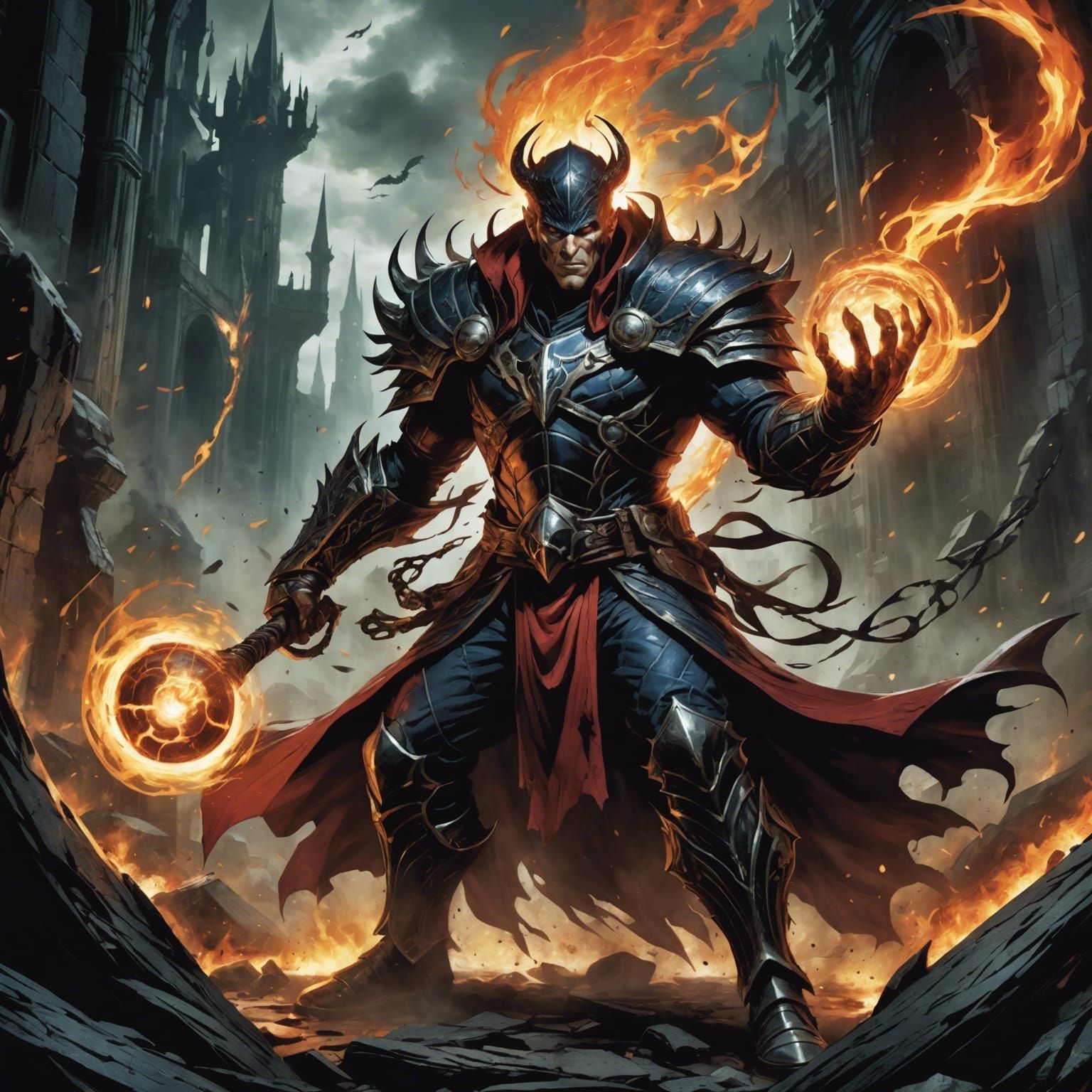 Elemental Mage of Vengeance: Comic Book Art