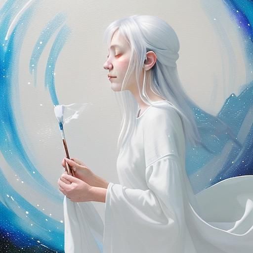 But for tonight, the white will hold its sway,
A silent promise for another day.
For in the space between the paint and ...