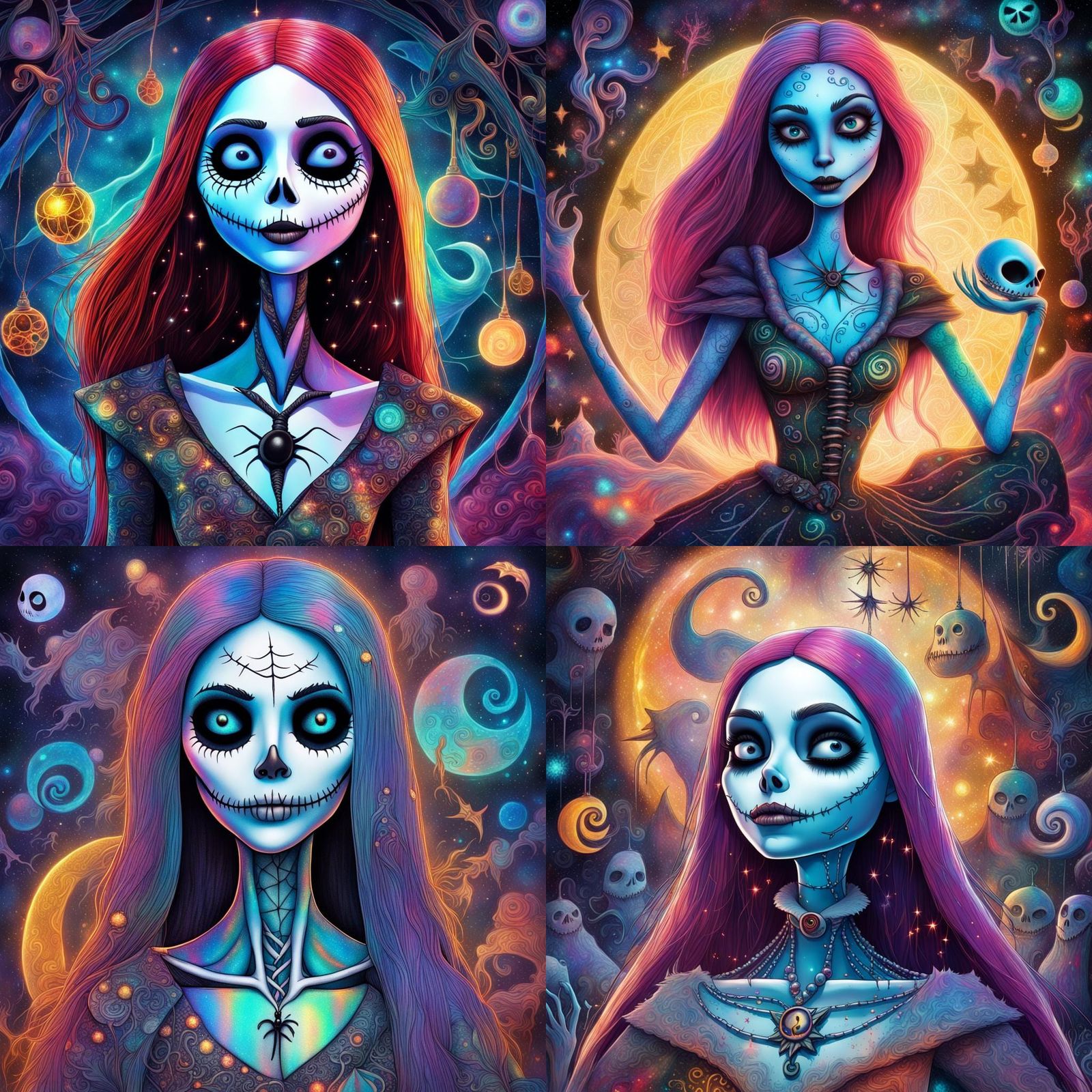 Nightmare Before Christmas: Sally in Astral Illustration