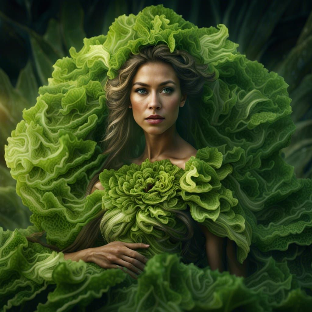 Lettuce Dress at Red Bull Rampage, Digital Art