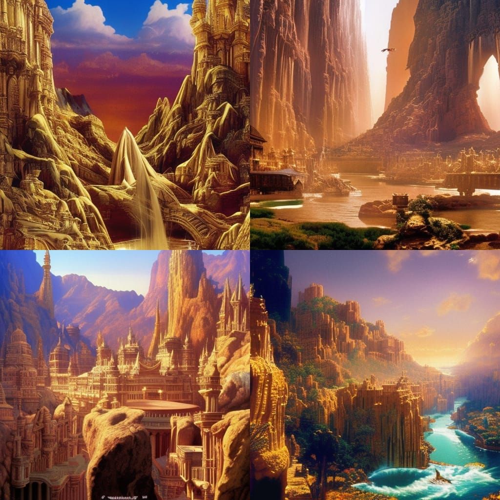 Epic Cinematic El Dorado Digital Matte Painting
