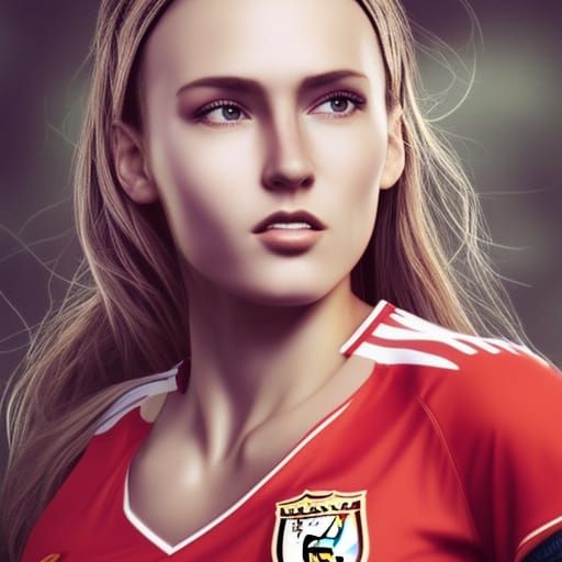 Liverpool FC Soccer Player in Detailed Matte Painting