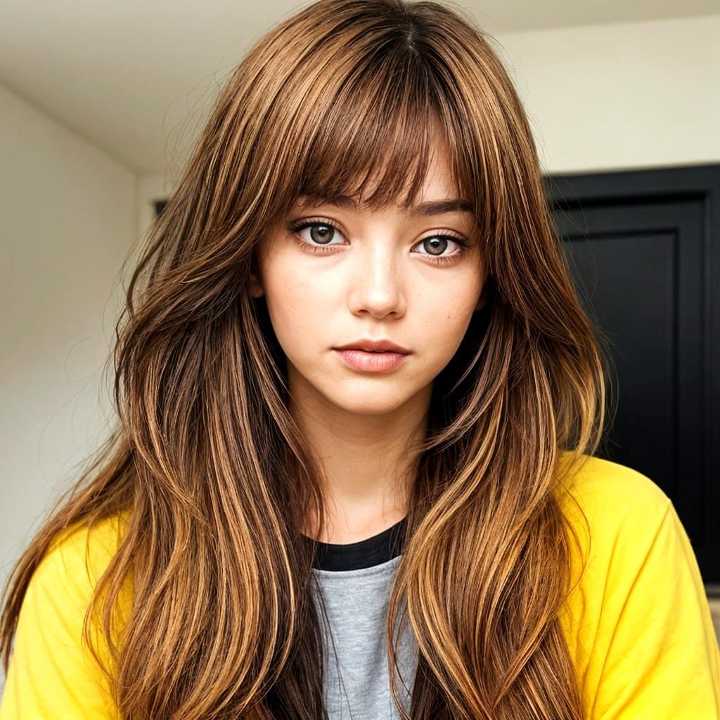 AI Generated Yellow-Brown Image