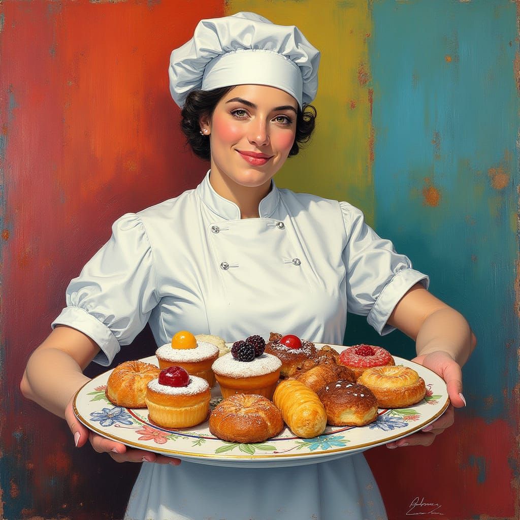 Eliška presented us with a delightful tray of pastries.