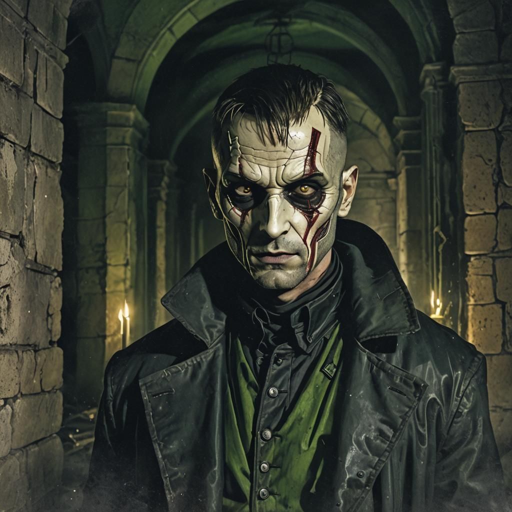 Deadshot Portrait in Gothic Horror Style