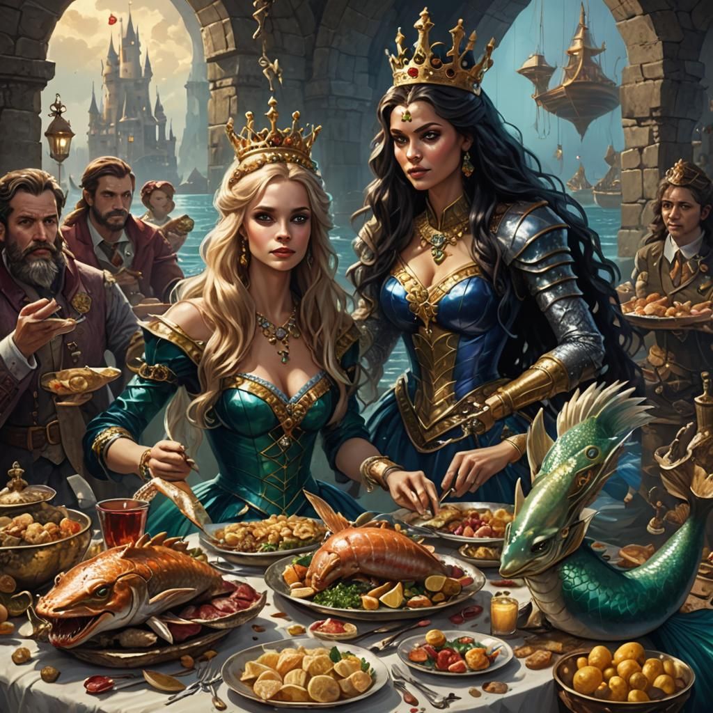 Sinister Royal Mermaid Family Feast