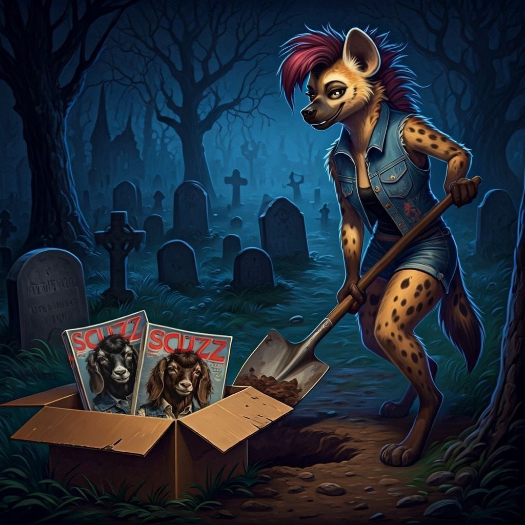 Anthropomorphic Goats in Denim Vests: Chiaroscuro