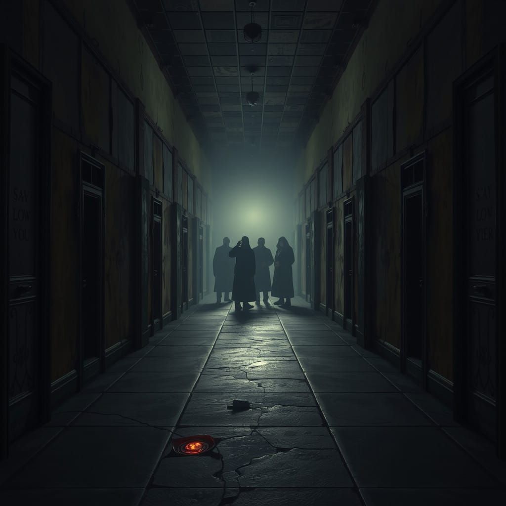 Foreboding Corridor of Empty Souls in Dark Fantasy