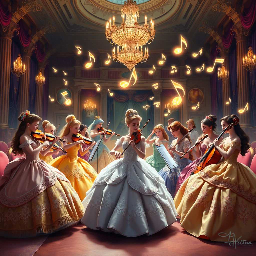 Disney Princess Orchestra in Opulent Concert Hall