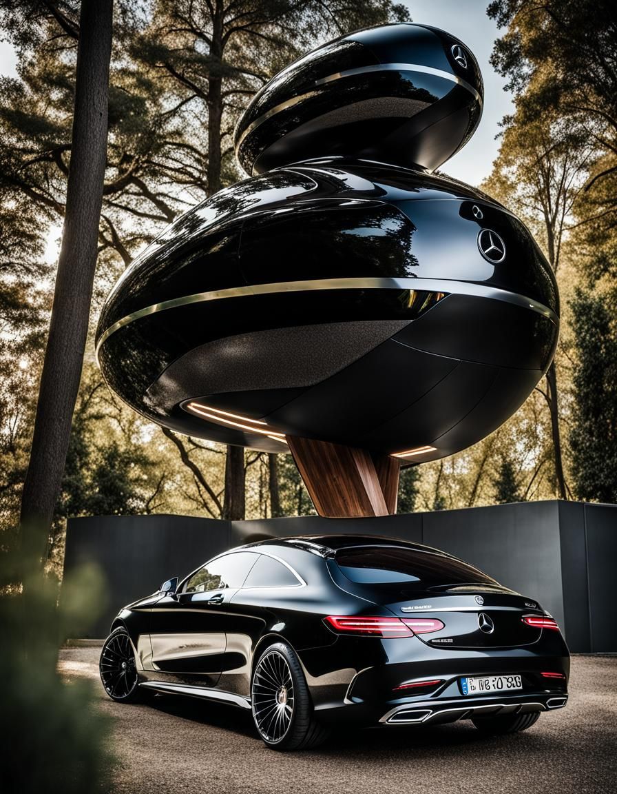 Futuristic Mercedes Smart Home and Flying Coupe