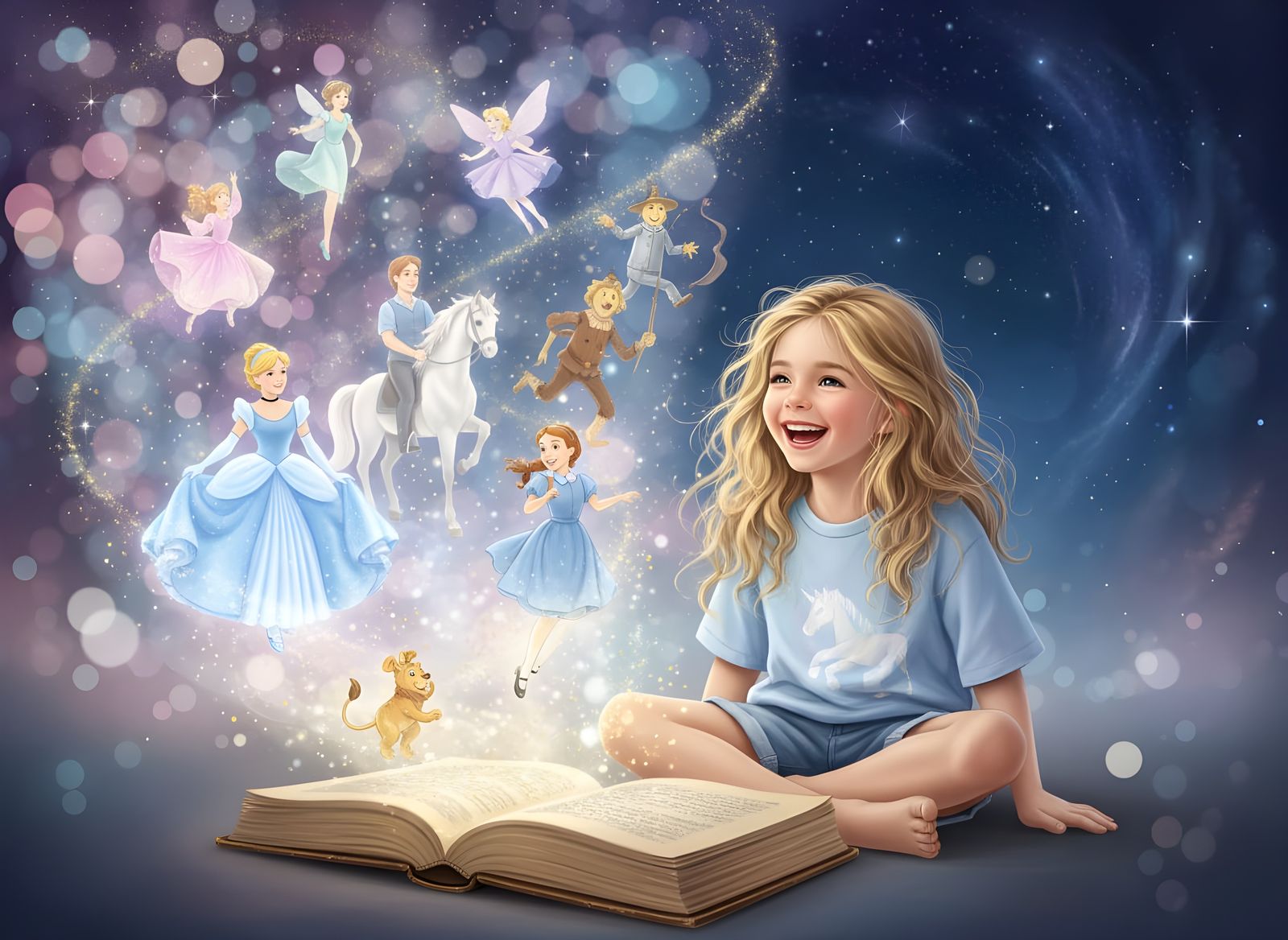 Magical Book Springs to Life with Fairytale Characters