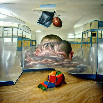 Creepy Mirror Image with Ghostly Reflection