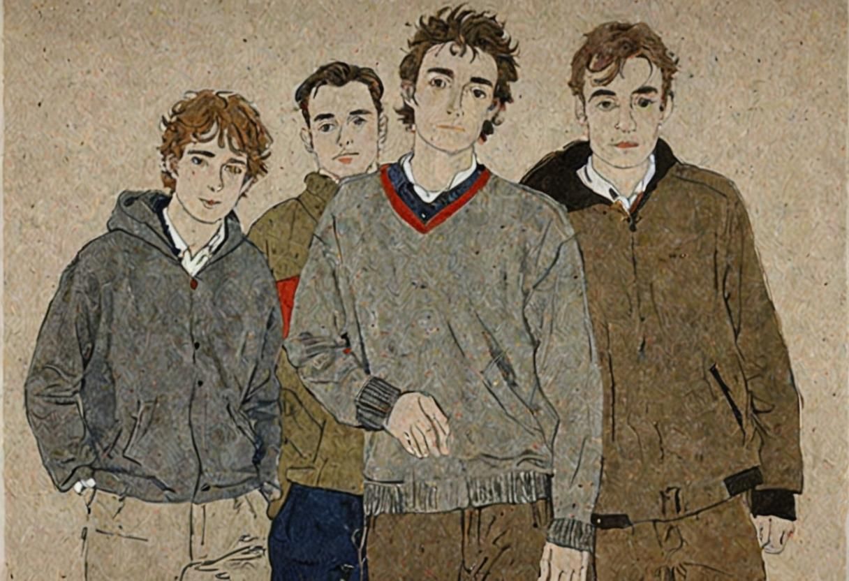 AI Generated Image of Four Men