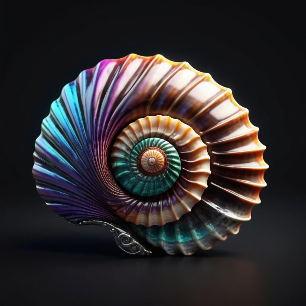 Seashell Logo Concept in Surrealist Style