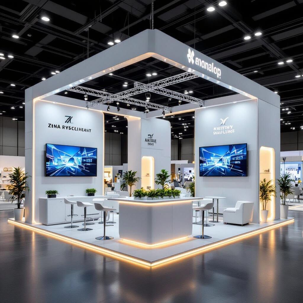 Modern Minimalist Exhibition Booth Design