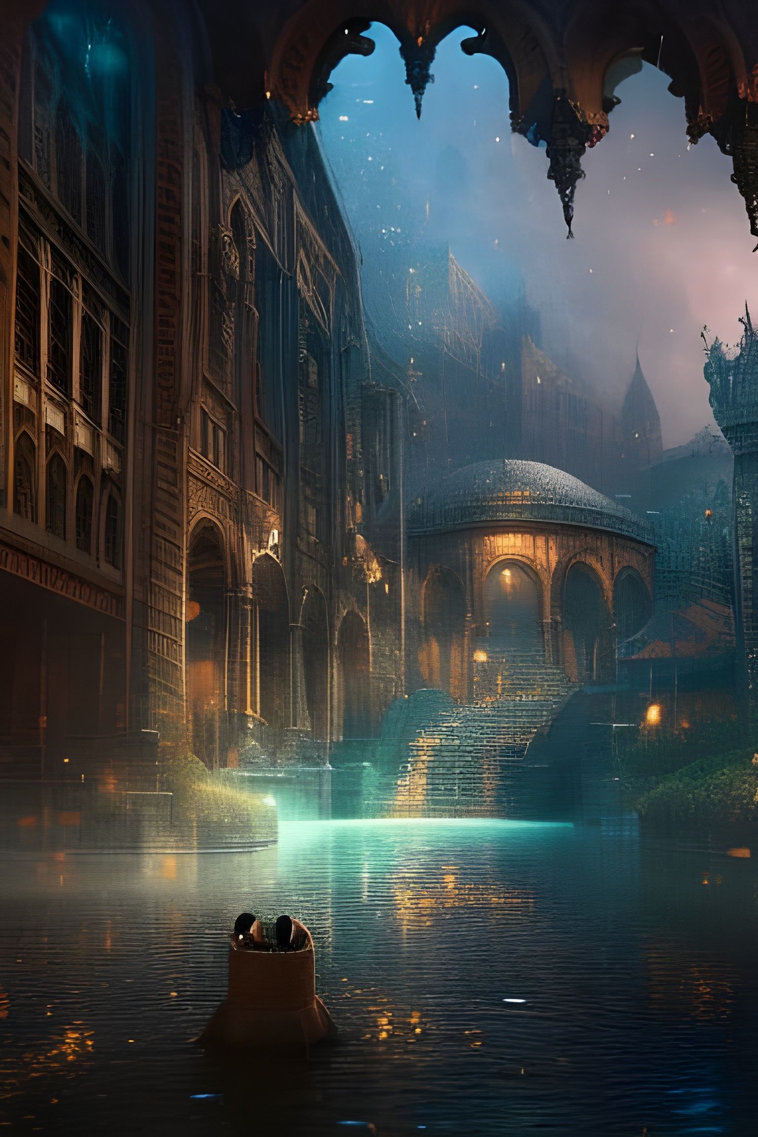 Epic Detailed Landscape in a Digital Painting Style