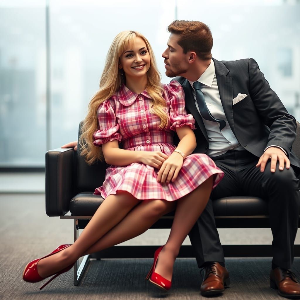 Sultry Soft Focus Portrait of a Gentleman in Feminine Attire