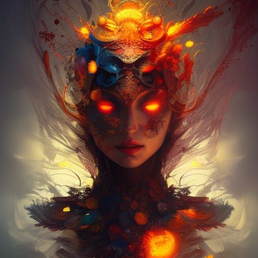 Dark Fantasy Warrior in Hyper-Detailed Armor