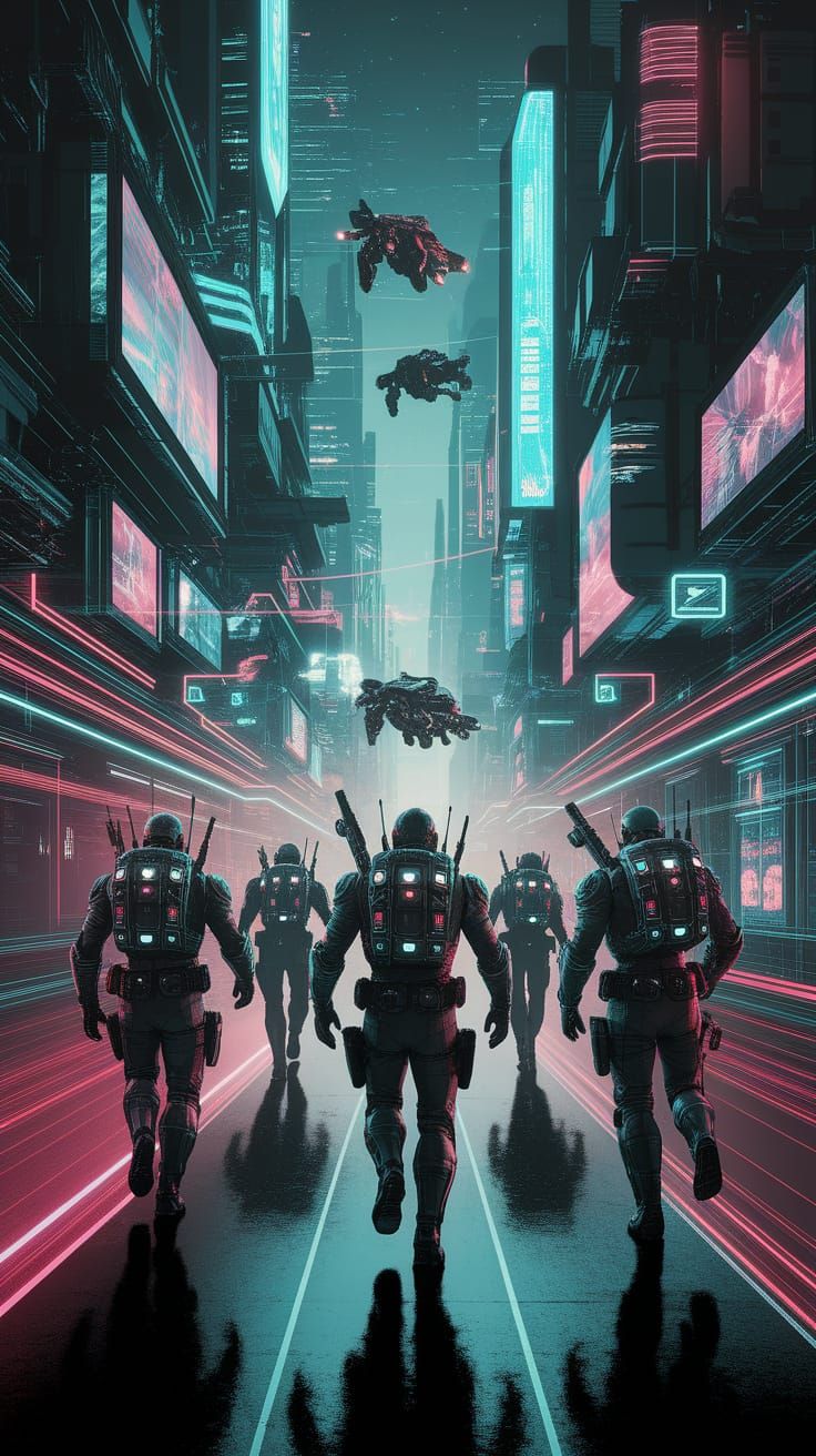 Cyberpunk Bounty Hunters Pursue Rogue AI Through Futuristic ...