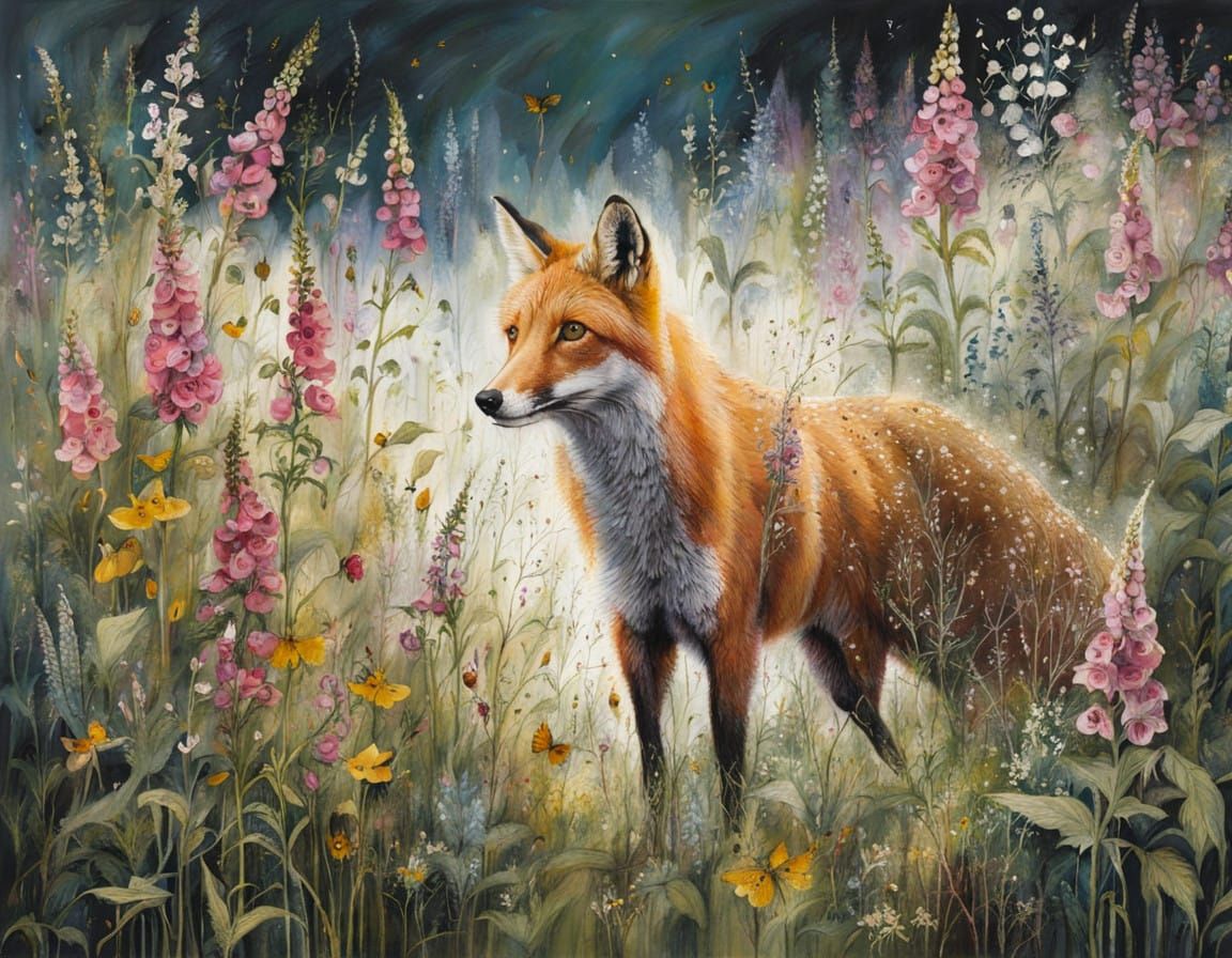 Whimsical Floral Illustrations in Watercolor Style