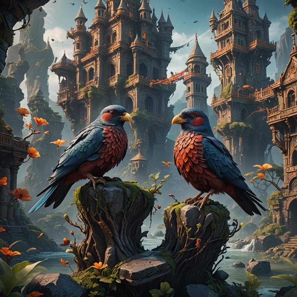 Detailed Matte Painting: Two Birds With One Stone