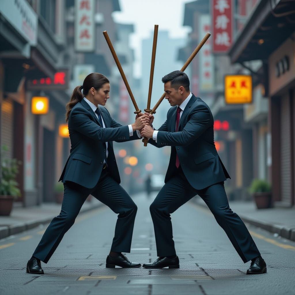 Secretary Hegseth in Padded Eskrima Duel