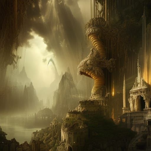 Eve of Seduction: Epic Cinematic Digital Painting