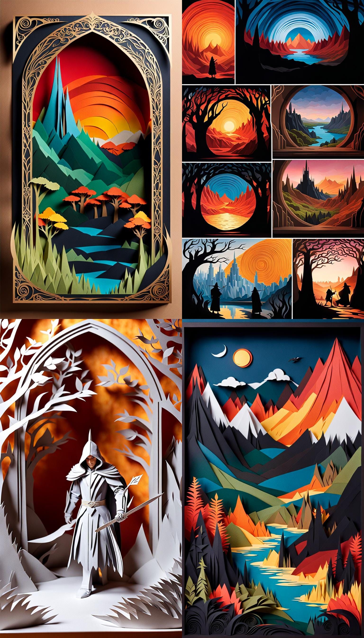 Impressionistic Paper-Cut Animation: Lord of the Rings