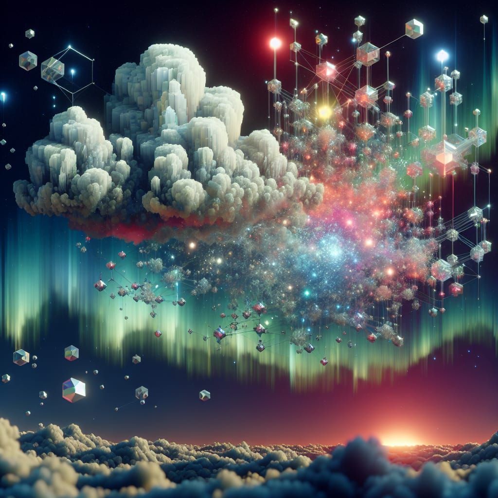 Bio-Crystals Mimic Nimbus Clouds in a Modern Renaissance Sky