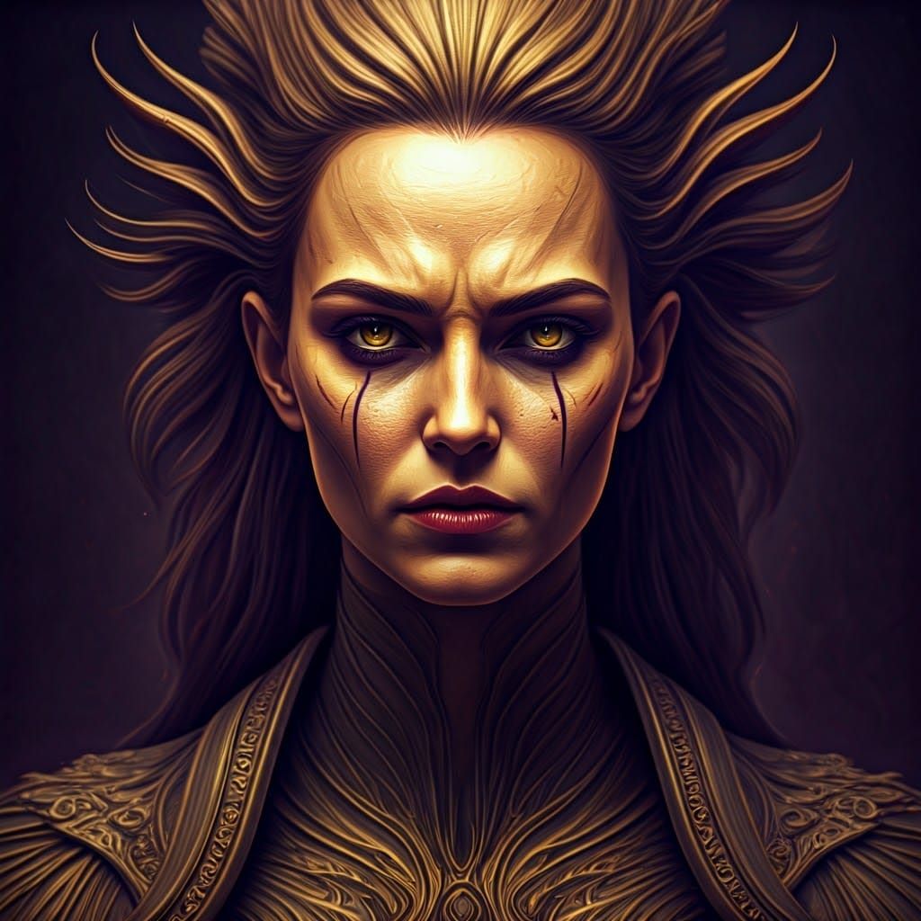 Detailed Anhkheg in Dark Fantasy Style