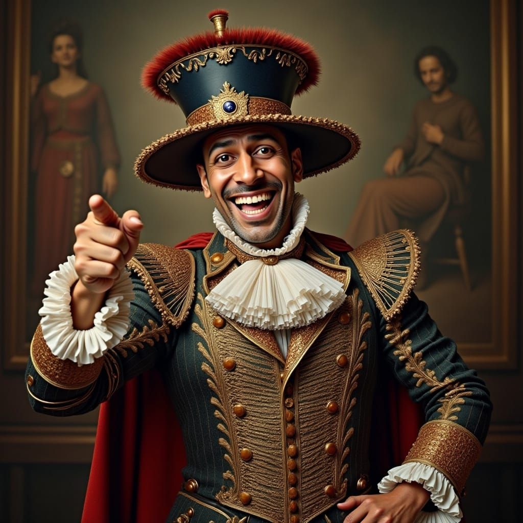 Hyperealistic Portrait of the Laughing Cavalier