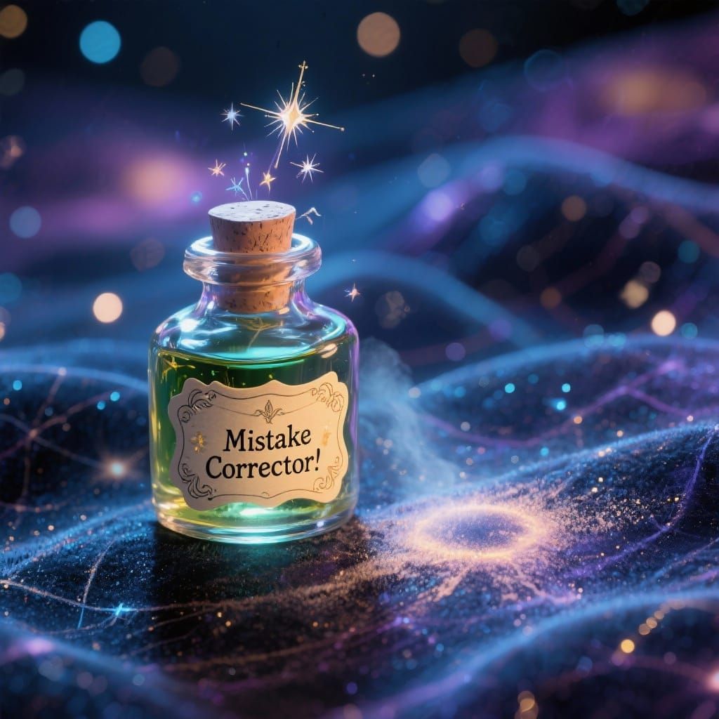 Magical Mistake Corrector Potion Creates Time Warp