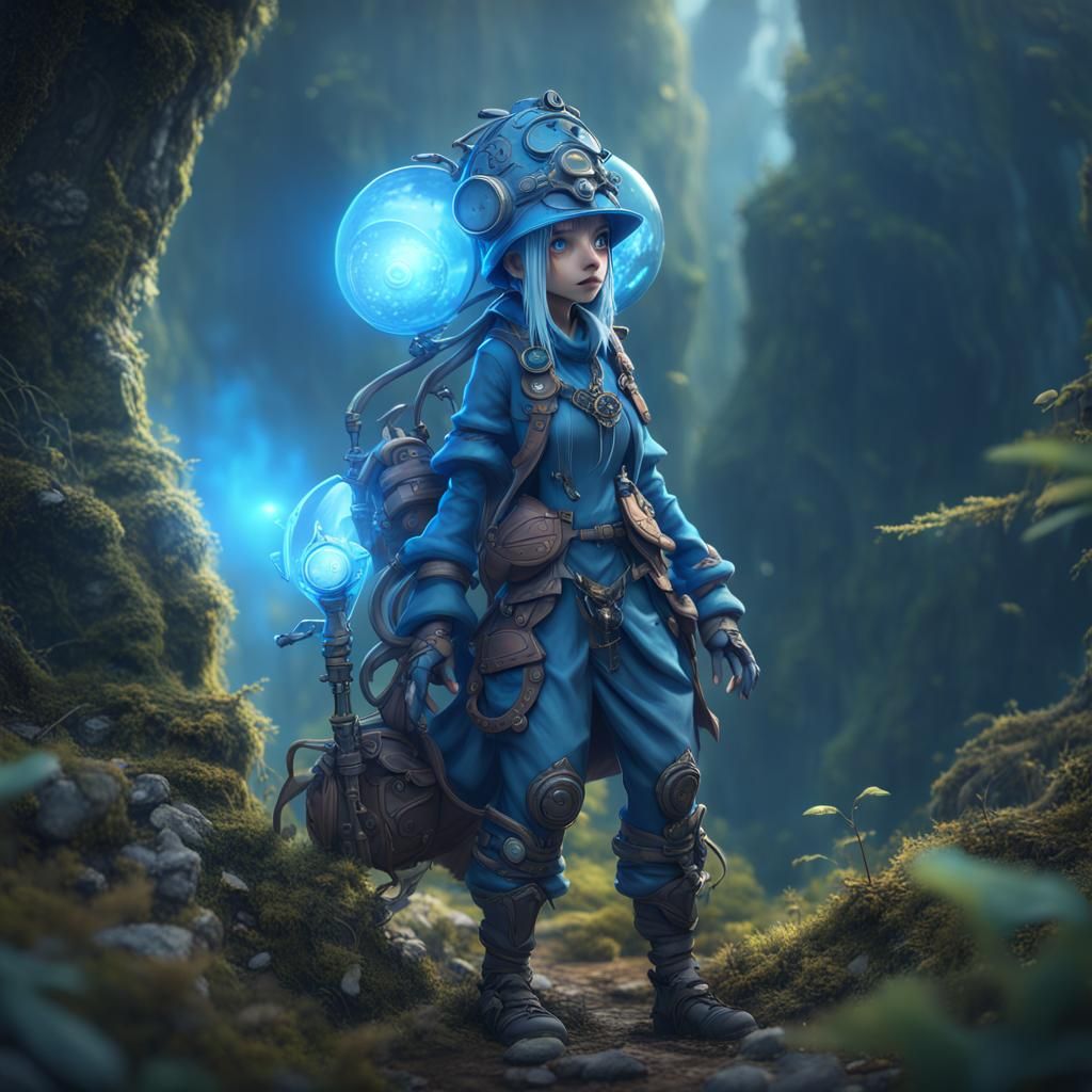 Fantasy Firefly Adventurer in Deep Color