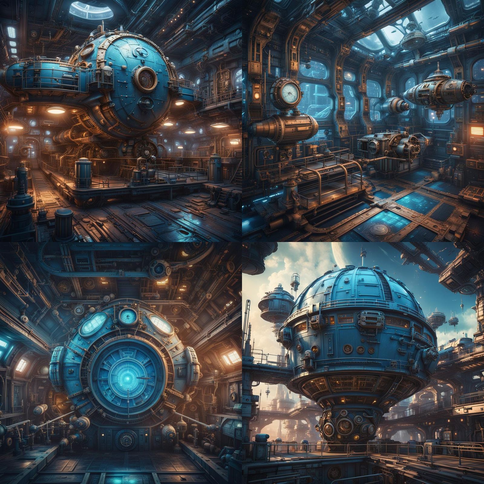 Intergalactic Steampunk Space Station Blueprint