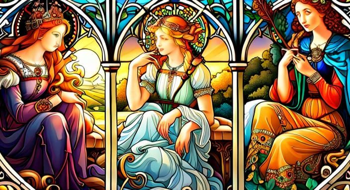 Hesperides, Eos and Nyx {Sunset, Dawn and Night} Long Bake