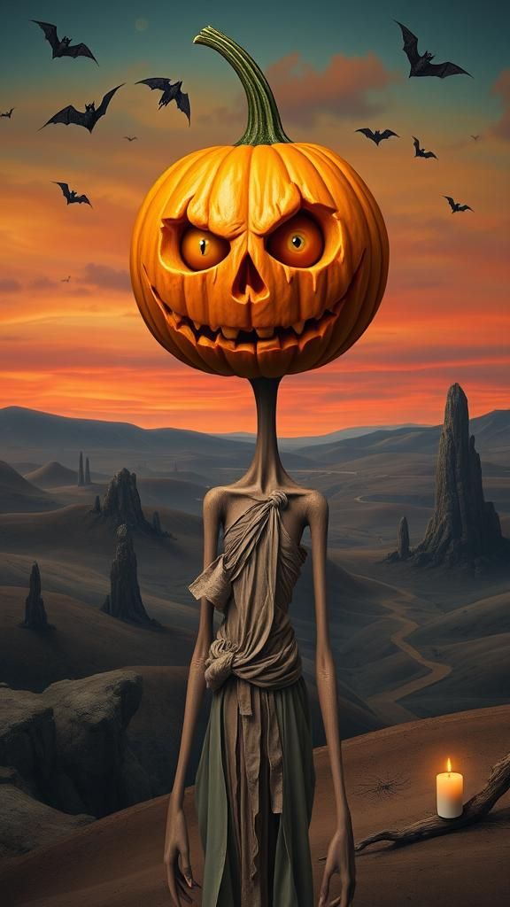 Surreal Halloween Portrait Inspired by Salvador Dalí