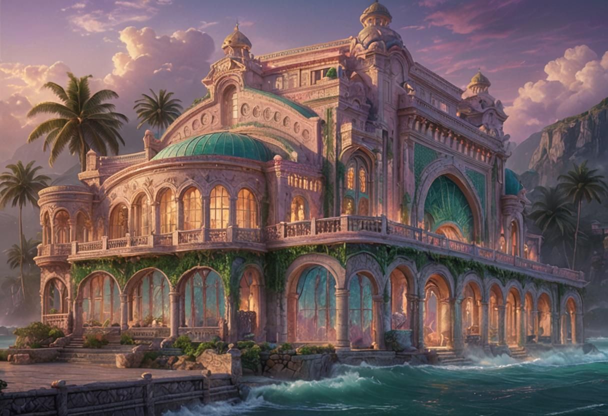 Majestic Ocean Villa in Dreamy Emerald Hues