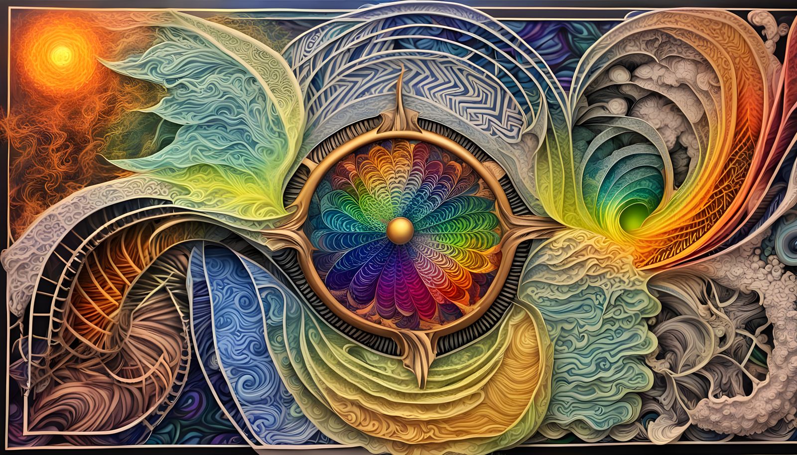 Sacred Traveler's Dilemma in Vibrant Fraktur