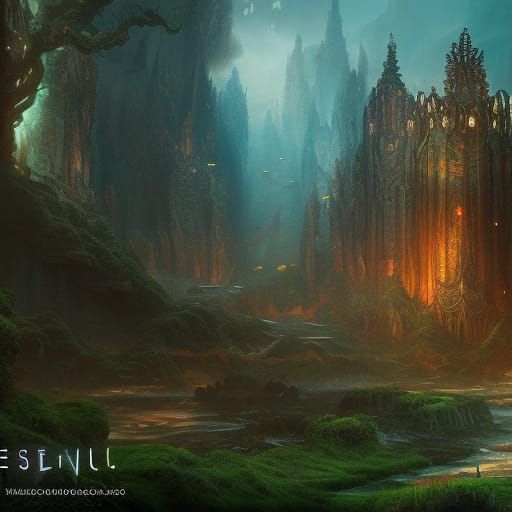 Detailed Matte Painting of an Unseelie Creature