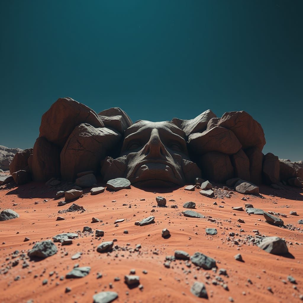Mars Landscape in Unreal Engine 5 Style